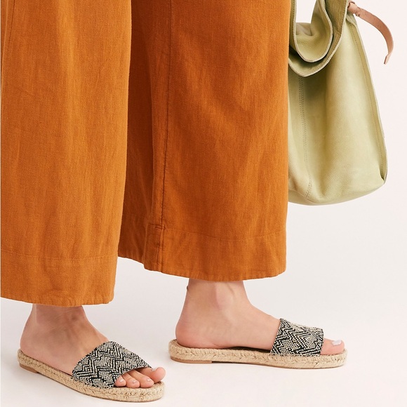 Free People Laurel Canyon Beach Front Boho Espadrille Sandals - Picture 1 of 8